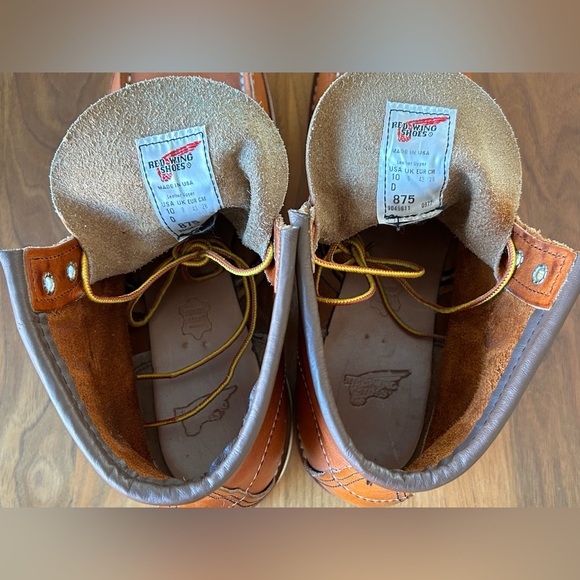 Red Wing Men's Classic Moc 6-Inch Boot in Brown Leather 875 Size 10 Brand New - Picture 12 of 13